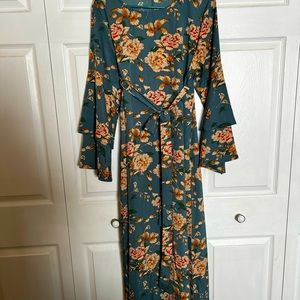 Plus size floral dress